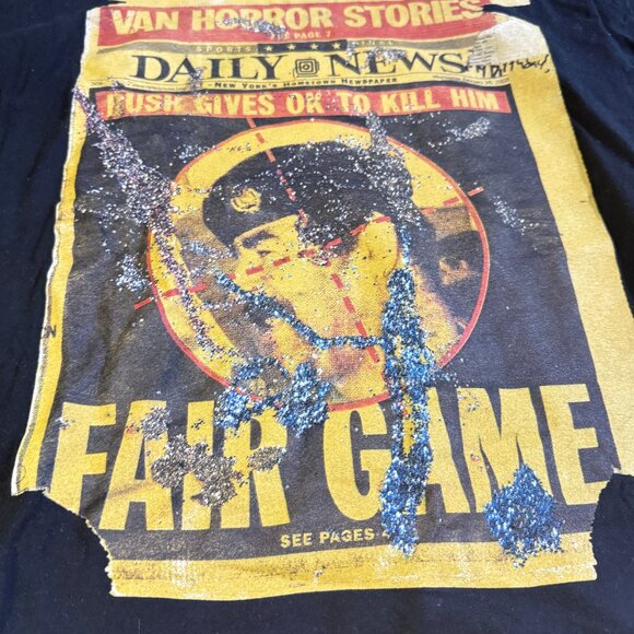 Supreme Dash Snow FW16 Van Horror Stories T-Shirt Men’s L Black Fair Game - Picture 2 of 4